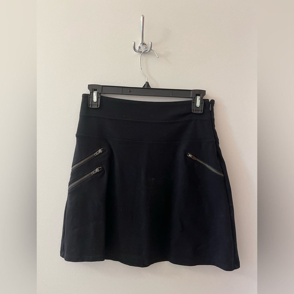 Athleta a-line moto mini skirt 0 euc